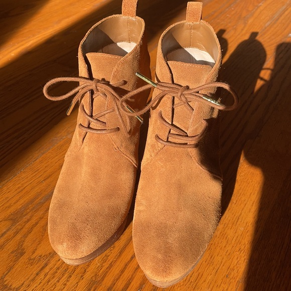 Michael Kors Suede Wedge Booties - Picture 2 of 7